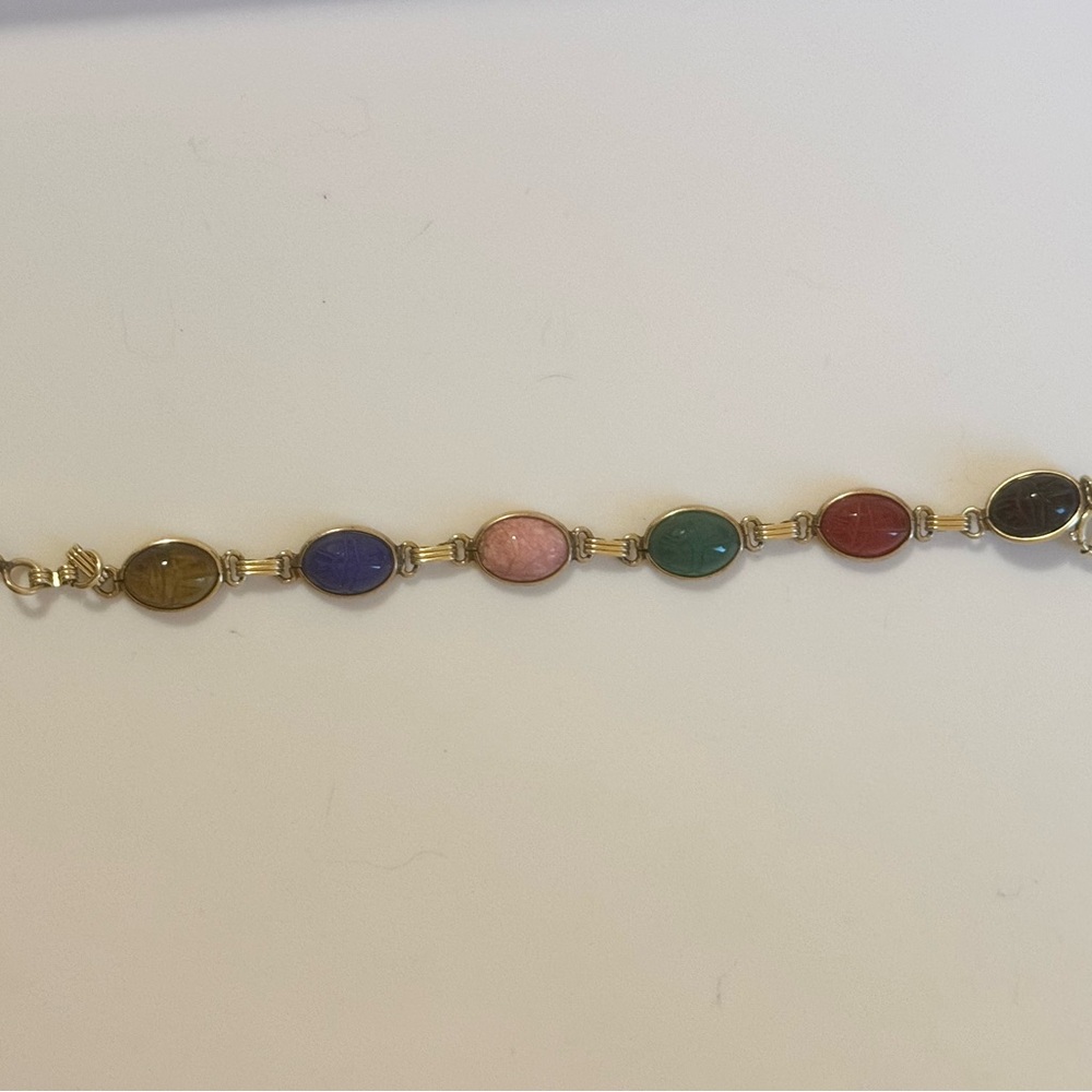 Multi Colored Stone bracelet fashion jewelry not gold